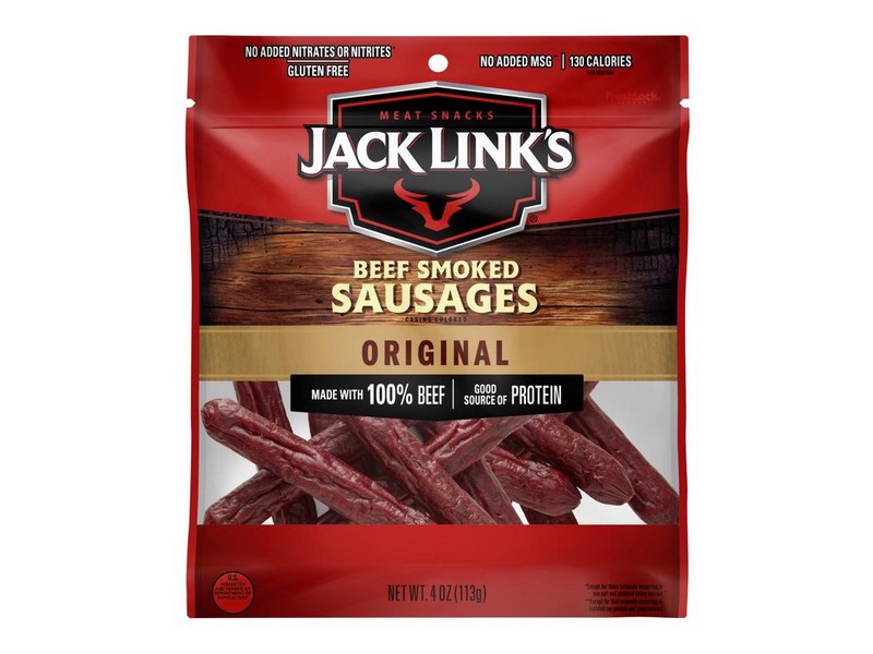 Jack Link's Beef Smoked Sausages 4 oz Bagged
