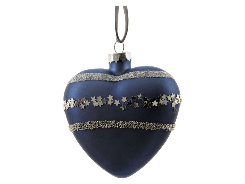 Decoris Blue/Silver Vintage Glass Ornaments