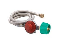 Bayou Classic Plastic/Steel Gas Line Hose and Regulator 48 in. L