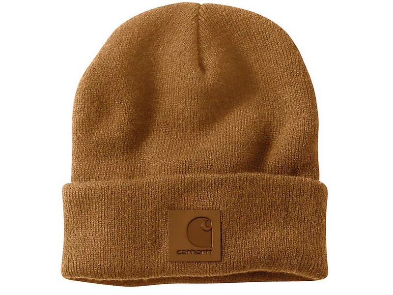 Carhartt Tonal Patch Knit Brown Beanie