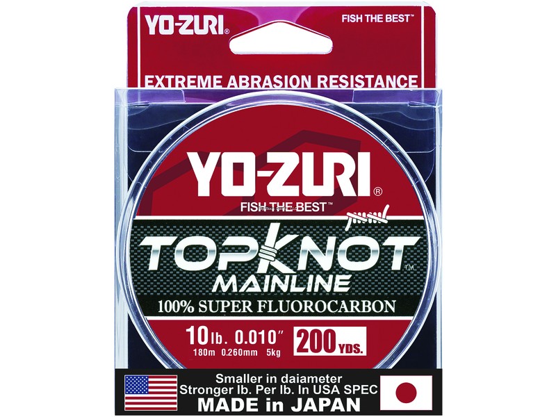 Yo-Zuri Topknot Clear Fluorocarbon Line 200yds