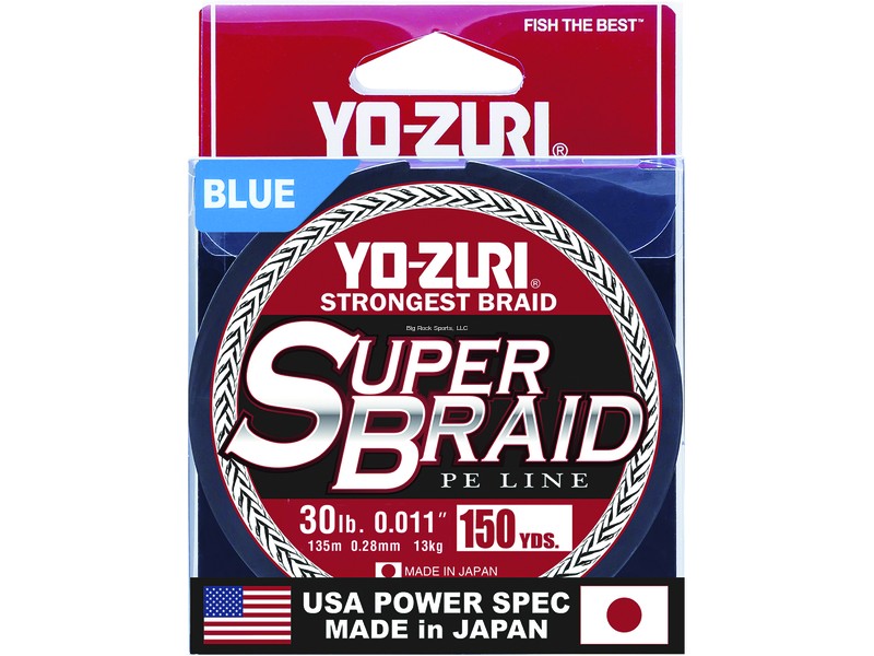 Yo-Zuri SuperBraid Blue Braided Line 150yds