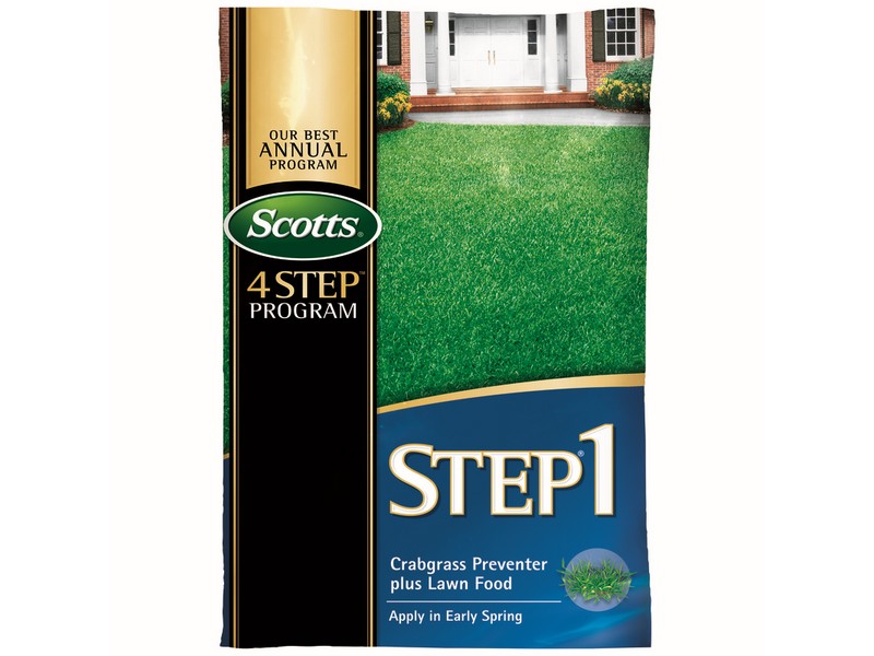 Scotts Step 1 Crabgrass Preventer 28-0-7 Annual Program Lawn Fertilizer For Multiple Grass Types 150