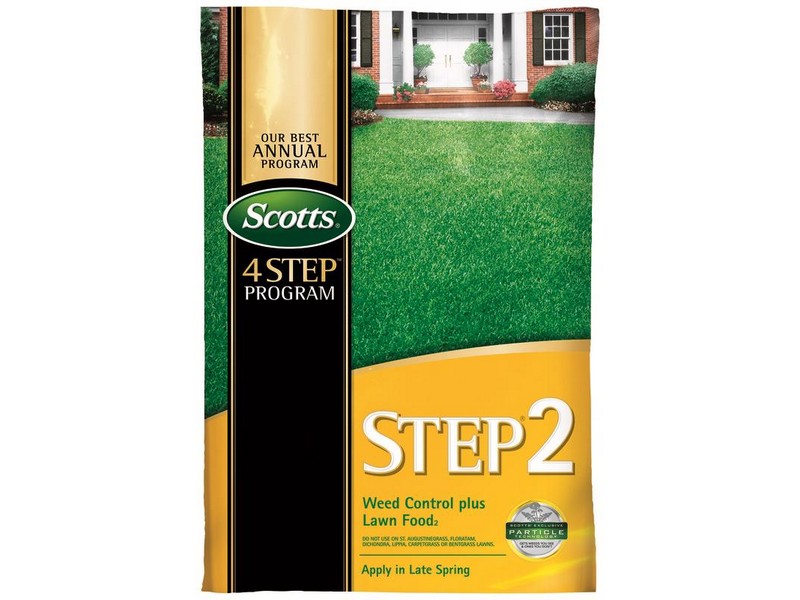 Scotts Step 2 Weed Control 28-0-3 Weed Control Lawn Fertilizer For Multiple Grass Types 15000 sq ft