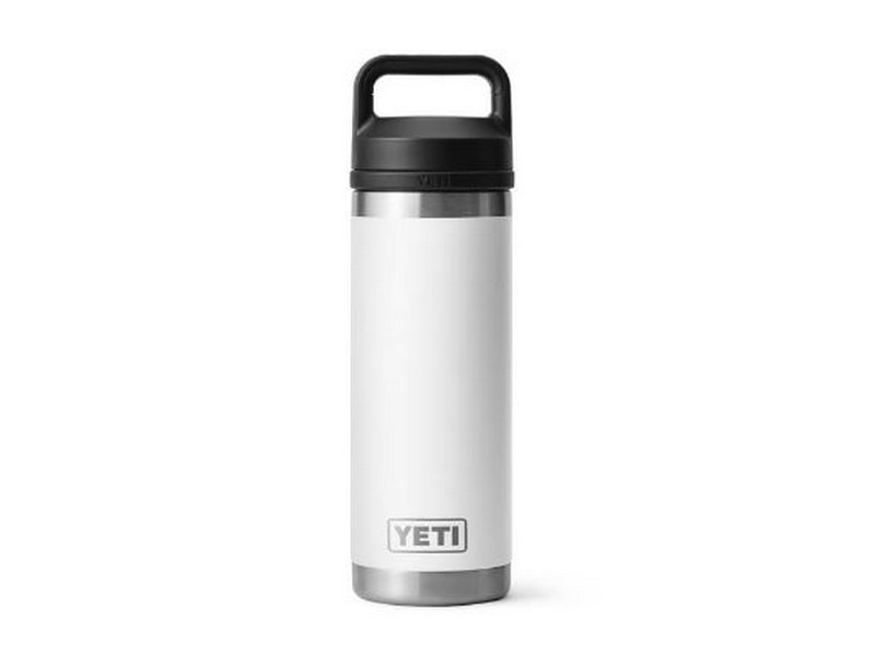 YETI Rambler 18 oz White BPA Free Bottle with Chug Cap