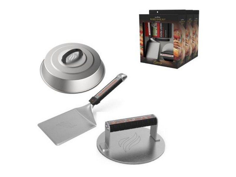 Blackstone Culinary Stainless Steel Black/Silver Burger Press Set 4 pc