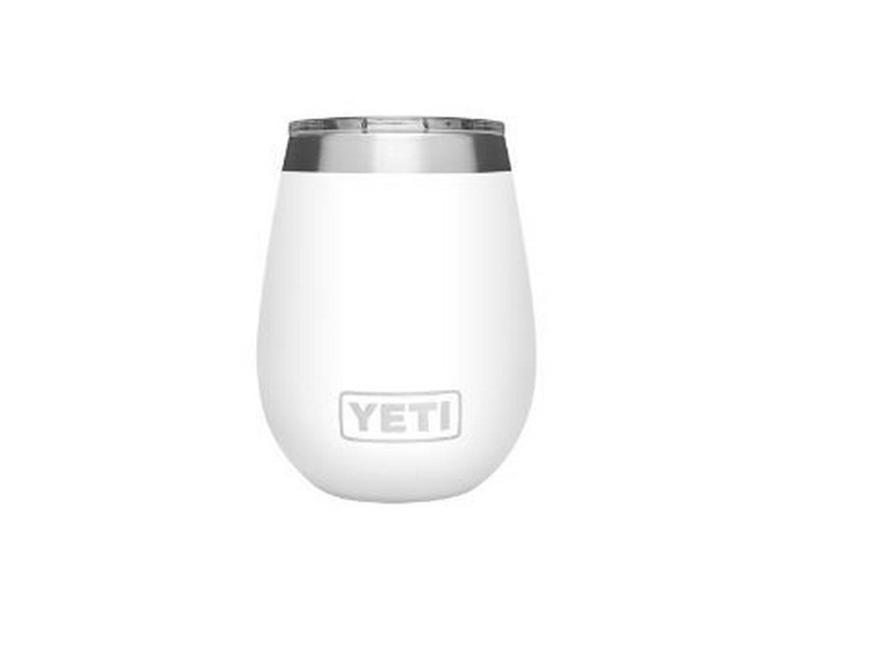 YETI Rambler 10 oz White BPA Free Wine Tumbler with MagSlider Lid