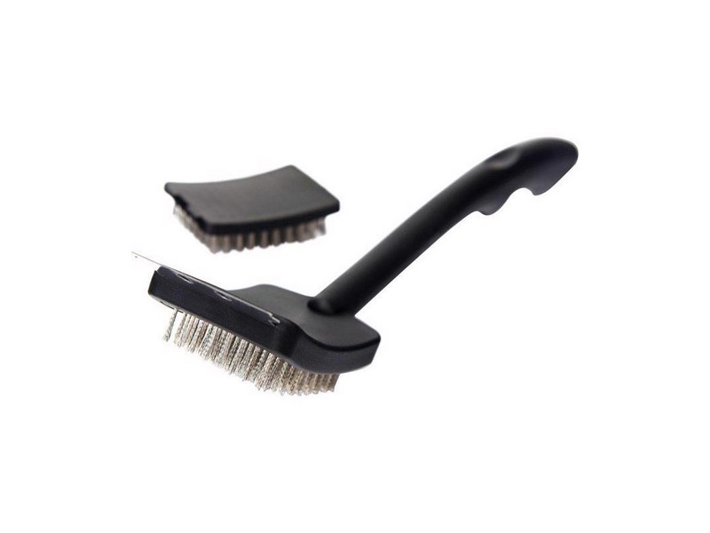 Grill Mark Stainless Steel Black Grill Brush Set 2 pc