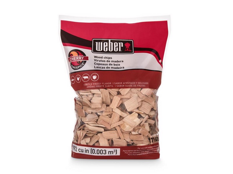 Weber Firespice Cherry All Natural Cherry Wood Smoking Chips 192 cu in