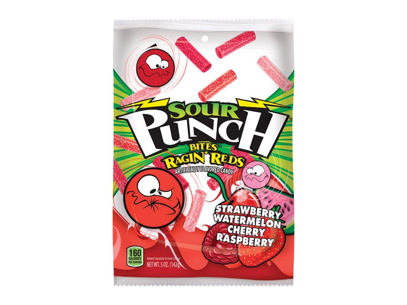 Sour Punch Bites Assorted Ragin' Reds Candy 5 oz