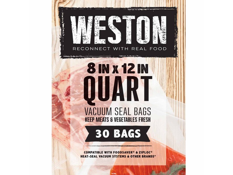 Weston Quart 8in x 12in Vacuum Bags - 30 Count