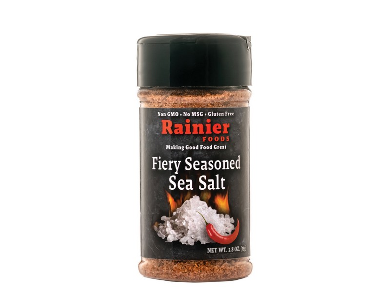 Rainier Foods Fiery Seasoned Sea Salt 2.8oz.