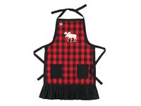 Lazy One Plaid Moose Women's Apron