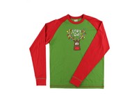 Lazy One Lights Out Men's Reindeer Long Sleeve PJ Tee