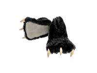 Lazy One Black Bear Kid's Paw Slipper