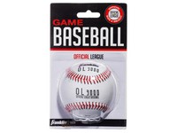 Franklin Official League White Leather Baseball 2.75 in. 1 pk