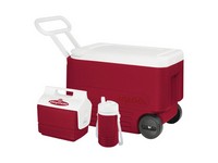 Igloo Wheelie Cool Red/White 38 qt Cooler Set