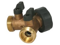 Camco 1 in. Hose  T X 1 in. S Brass Shut-Off Valve