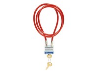 Master Lock 3/16 in. W X 36 in. L Steel 4-Pin Cylinder Locking Cable 1 pk