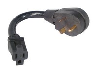 US Hardware 30 amps Pigtail Adapter 1 pk