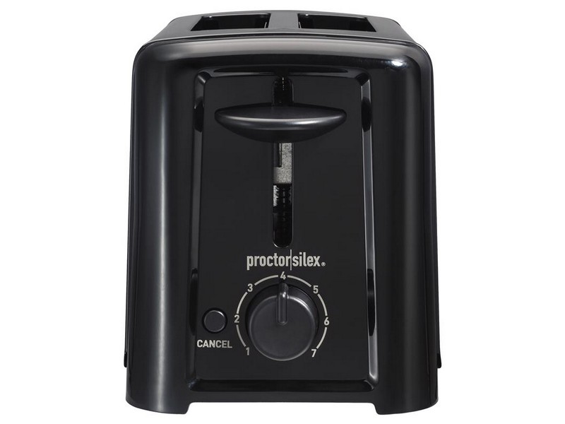 Proctor Silex Plastic Black 2 slot Toaster 6.2 in. H X 5.3 in. W X 10.3 in.