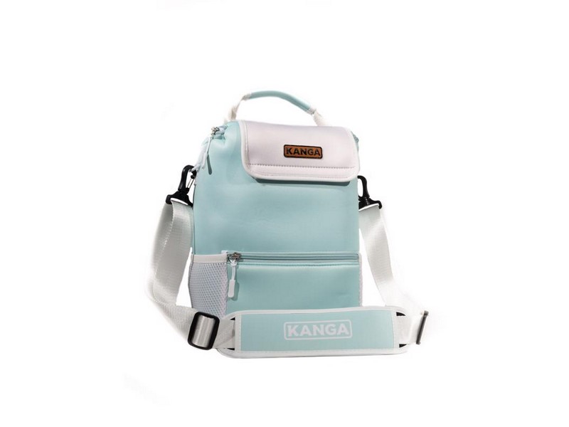 Kanga Aqua/White 12 can Soft Sided Cooler