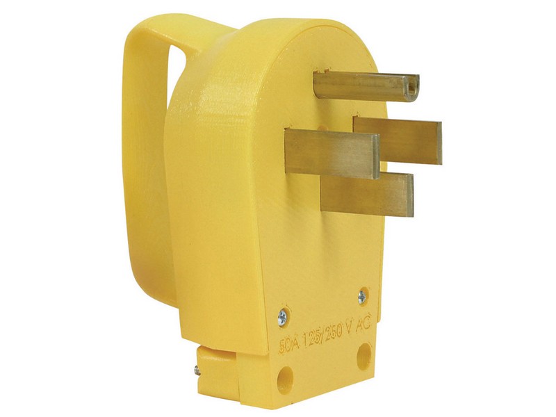 Camco 2.9 in. 50 amps RV Male Plug Replacement 50 AMP 1 pk