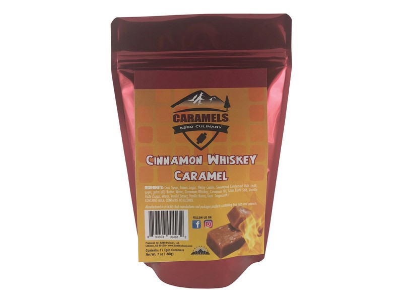 5280 Culinary BBQ Provisions Cinnamon Whiskey Caramels 7 oz