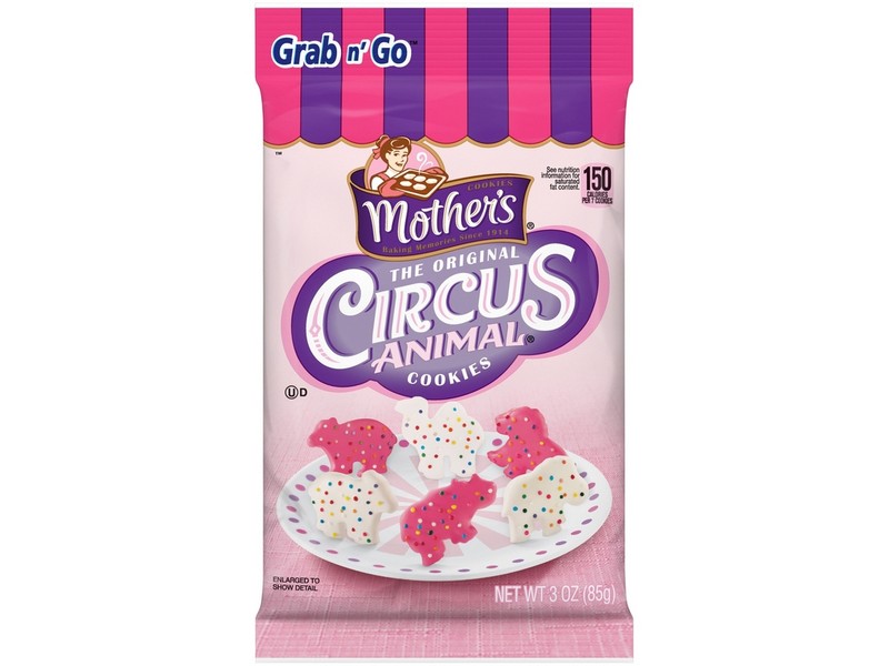 Mother's Grab N' Go Original Circus Animal Cookies 3 oz Bagged