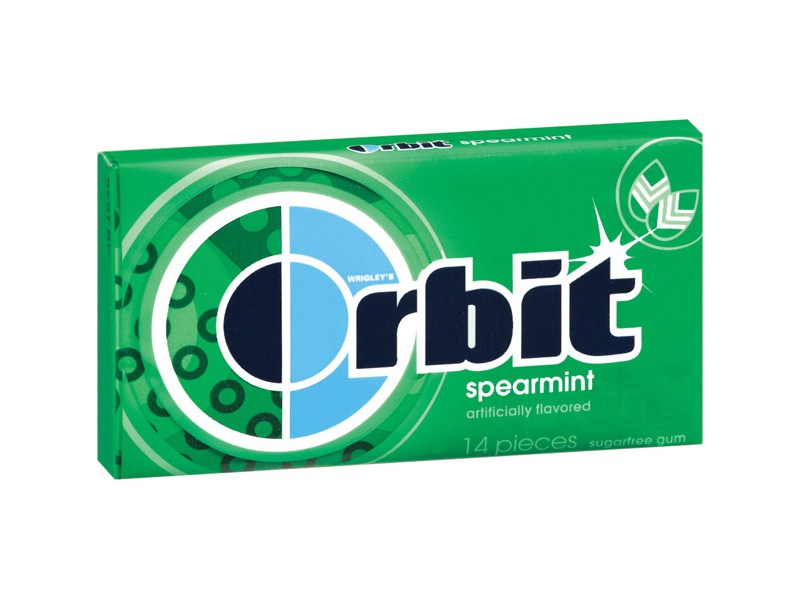 Orbit Sugar Free Spearmint Chewing Gum 14 pc