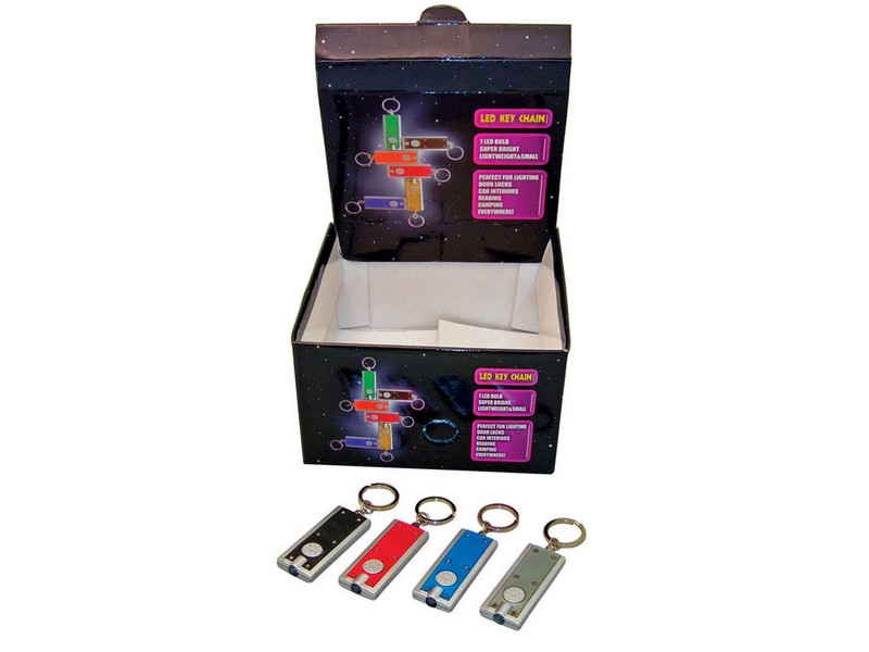 Diamond Visions Plastic Assorted LED Key Chain