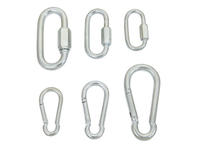 Home Plus Zinc-Plated Steel Snap Hook And Quick Link Set