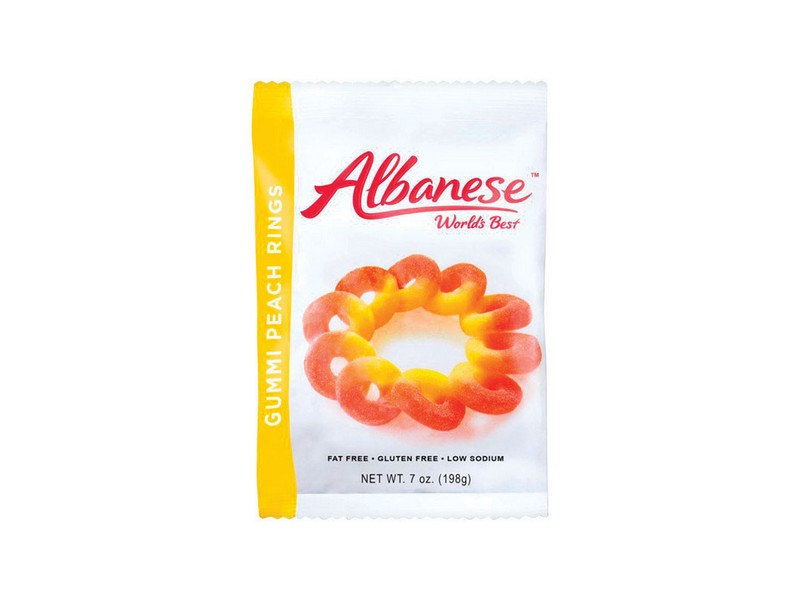 Albanese Rings Peach Gummi Candy 7 oz