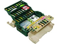 Plano Mag Hip Roof Box 6 Tray Green/Sandstone