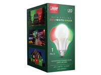 Feit Electric A19 E26 (Medium) Auto Cycling LED Bulb Green/Red/White 2 W 1 pk