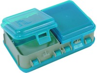 lano Mini Tackle Storage Tote 5x3x1.5" Met Gray/Blu