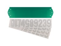 Hillman Gloss Green Die-Cast Zinc Rectangle Reflective 911 Address Kit