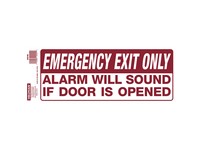 Hillman English White Exit Sign 4 in. H X 10 in. W
