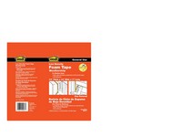 M-D Gray Foam Weather Stripping Tape For Doors and Windows 17 ft. L X 1/4 in. T