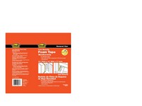 M-D Gray Foam Weather Stripping Tape For Doors and Windows 17 ft. L X 3/8 in. T
