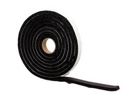 M-D Black Rubber Weather Stripping Tape For Windows 10 ft. L X 3/8 in. T