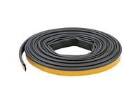 M-D Black Silicone Weatherstrip For Doors 20 ft. L X 1/4 in. T