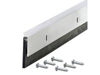M-D Silver Aluminum Door Sweep For Commerical 3 ft. L X 2 in. T
