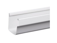 Amerimax 4.5 in. H X 5 in. W X 120 in. L White Vinyl K Gutter