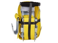 Keeper 2 in. W X 27 ft. L Yellow Tie Down w/Ratchet 3333 lb 1 pk