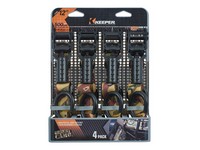 Keeper 1 in. W X 12 ft. L Camo Tie Down w/Ratchet 500 lb 4 pk