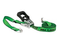 Keeper 1.25 in. W X 16 ft. L Multicolored Ratchet Tie Down Strap 1000 lb 1 pk