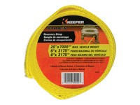 Keeper 2 in. W X 20 ft. L Yellow Vehicle Recovery Strap 7000 lb 1 pk
