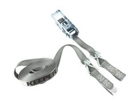 Keeper 1 in. W X 15 ft. L Gray Tie Down w/Ratchet 666 lb 1 pk