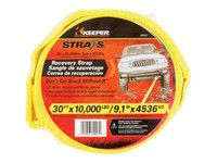 Keeper 2 in. W X 30 ft. L Yellow Vehicle Recovery Strap 10000 lb 1 pk
